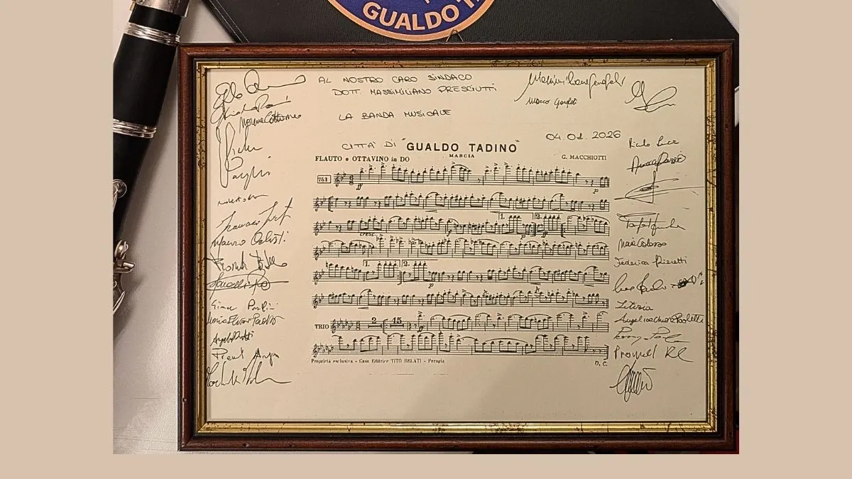 Lo spartito ritrovato: la marcia “Gualdo Tadino” torna a casa dopo 120 anni