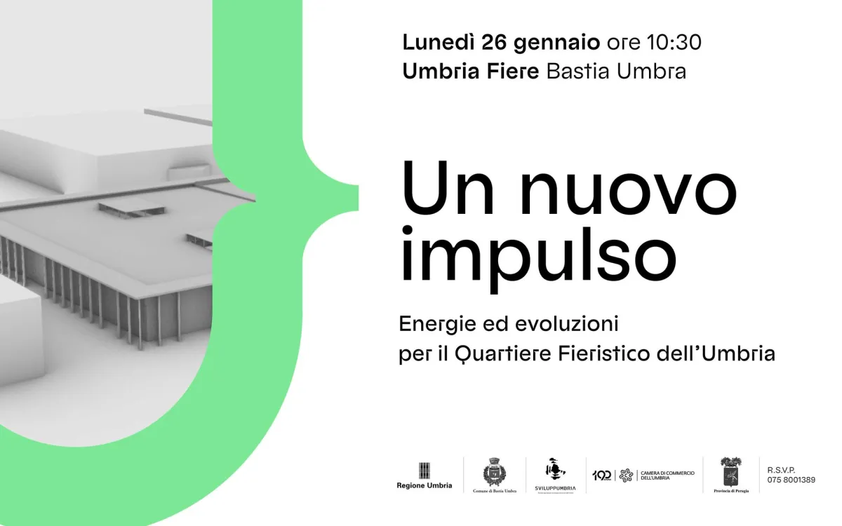 Umbriafiere, presentato “Un nuovo impulso”: al via il piano strategico per il rilancio del quartiere fieristico di Bastia Umbra