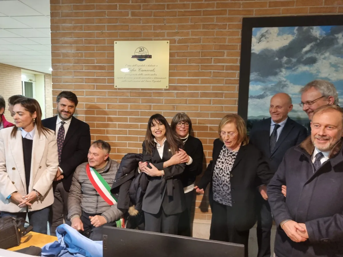 Foligno celebra i 20 anni dell'ospedale "San Giovanni Battista": Proietti, "Una scommessa vinta, oggi è un pilastro della sanità umbra"