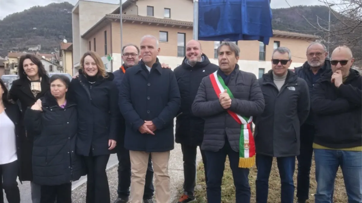 Intitolata a Gubbio via Martiri delle Foibe, il sindaco Fiorucci: "Momento significativo per la comunità"