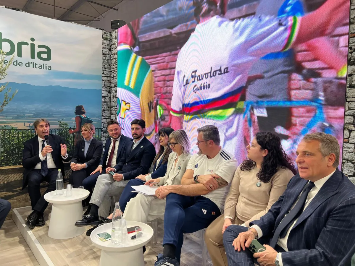 Gubbio protagonista alla BIT, il sindaco Fiorucci: "Il nostro obiettivo è fare del turismo su due ruote una politica pubblica strutturata"