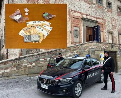 Arrestato a Castiglione del Lago un 57enne con cocaina e hashish nascosti in casa e pronti per lo spaccio