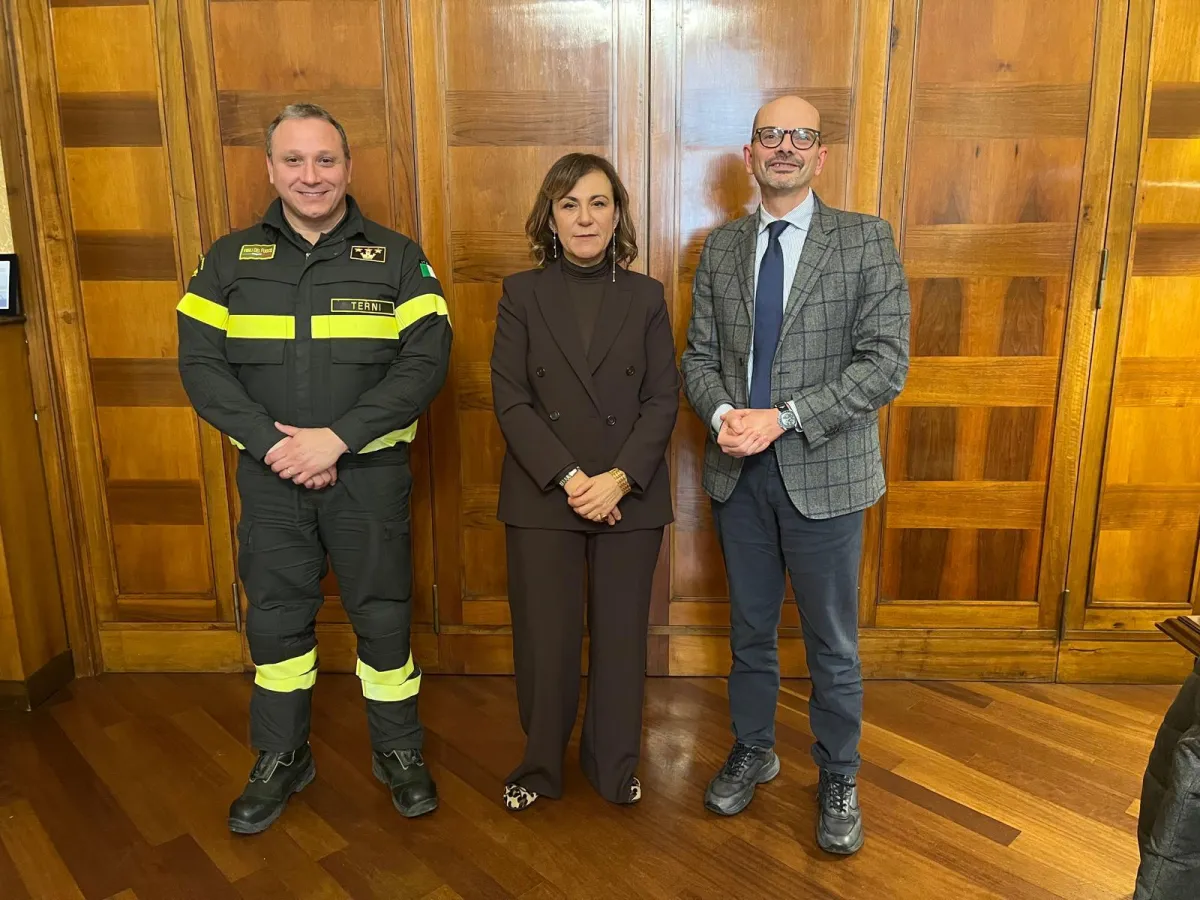 Prefettura di Terni, incontro istituzionale con il nuovo Direttore regionale dei Vigili del Fuoco