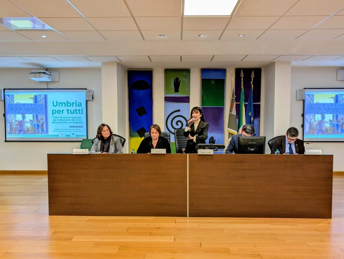 Disabilità, con 'Umbria per tutti' 14 milioni in più tra 2026 e 2028