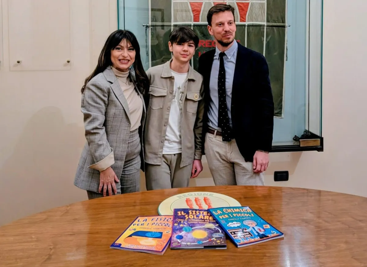 Gabriele Ciancuto, il 15enne di Amelia e già Alfiere della Repubblica, ricevuto a Palazzo Cesaroni