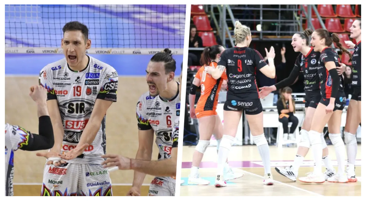 Sir, il primo posto è tuo: espugnata Verona. La Bartoccini saluta la Serie A1 con una vittoria