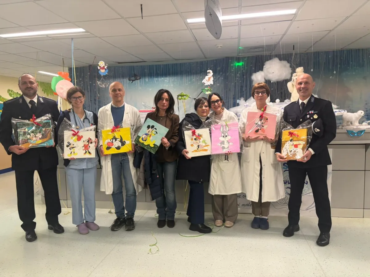 I detenuti del carcere di Spoleto donano disegni alla Pediatria dell'ospedale di Foligno