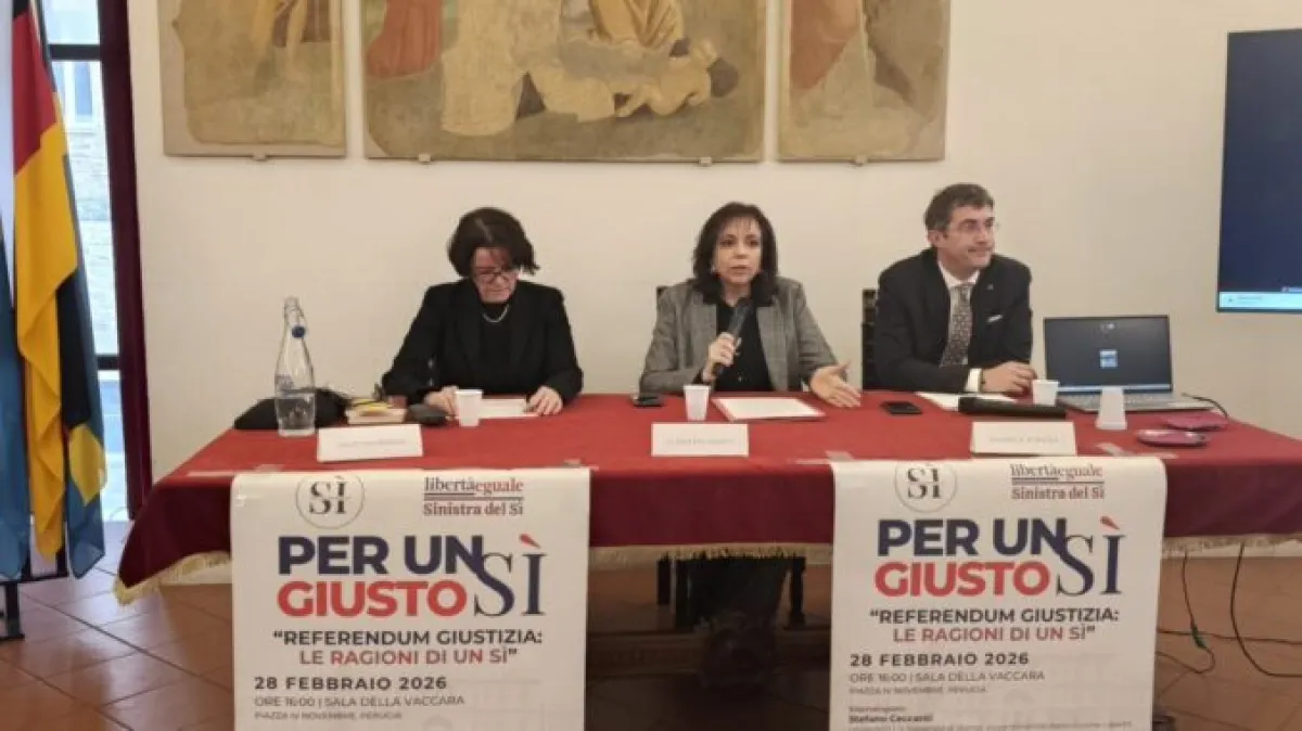 Referendum Giustizia, parte da Perugia il ciclo di incontri del Comitato “Per un giusto Sì”: sei tappe in Umbria verso il voto