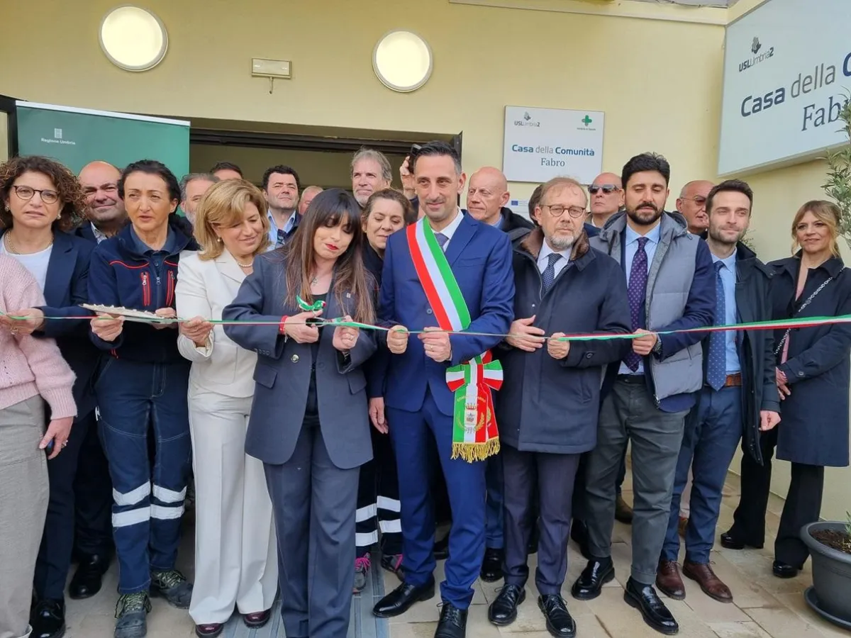 Inaugurata la nuova Casa della Comunità a Fabro, un hub sanitario completo a servizio dei cittadini