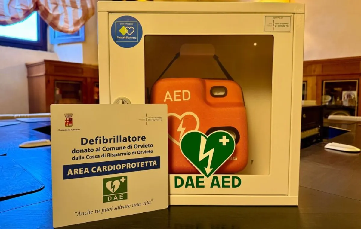Orvieto diventa città cardioprotetta. Via all'installazione dei primi defibrillatori