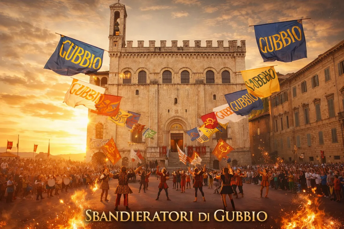 Premio Bandiera di Gubbio 2025: riconoscimento al Ministro Andrea Abodi e alla Treccani