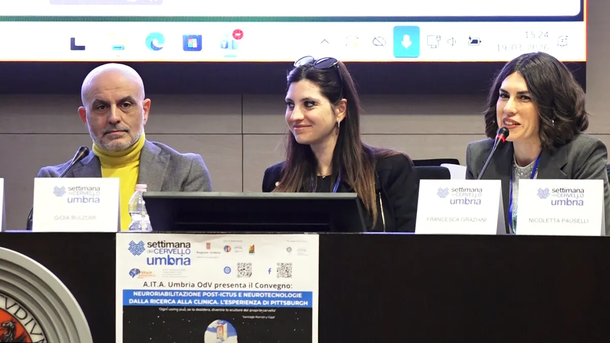 Afasia e post-ictus, a Perugia il confronto tra scienza e cura: focus su neuroriabilitazione e neurotecnologie