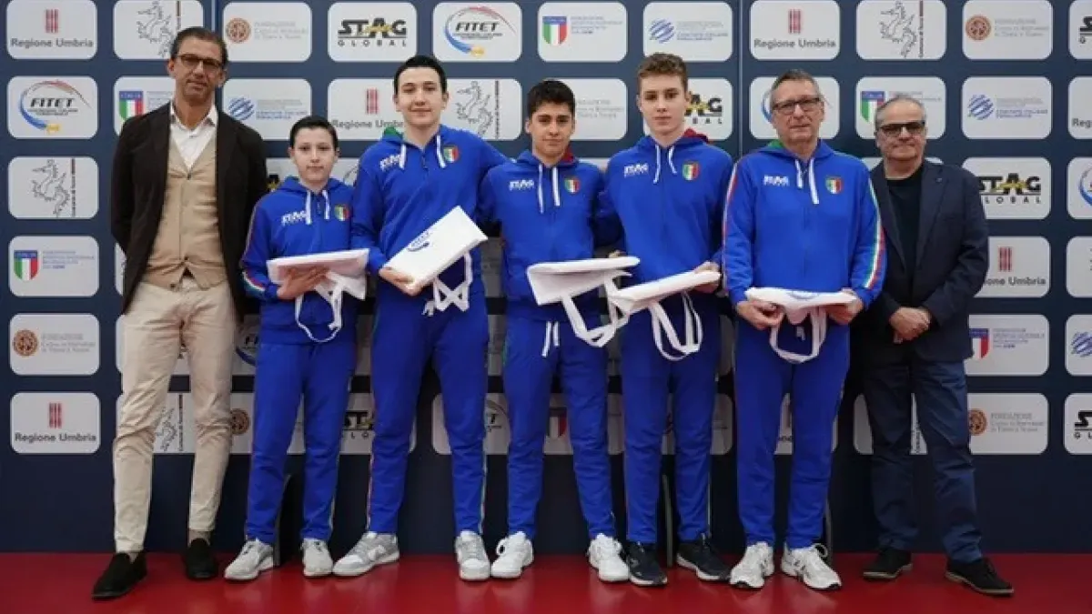 Terni celebra i suoi eroi: Tagliavento premia l’Under 15 vicecampione del mondo di tennistavolo