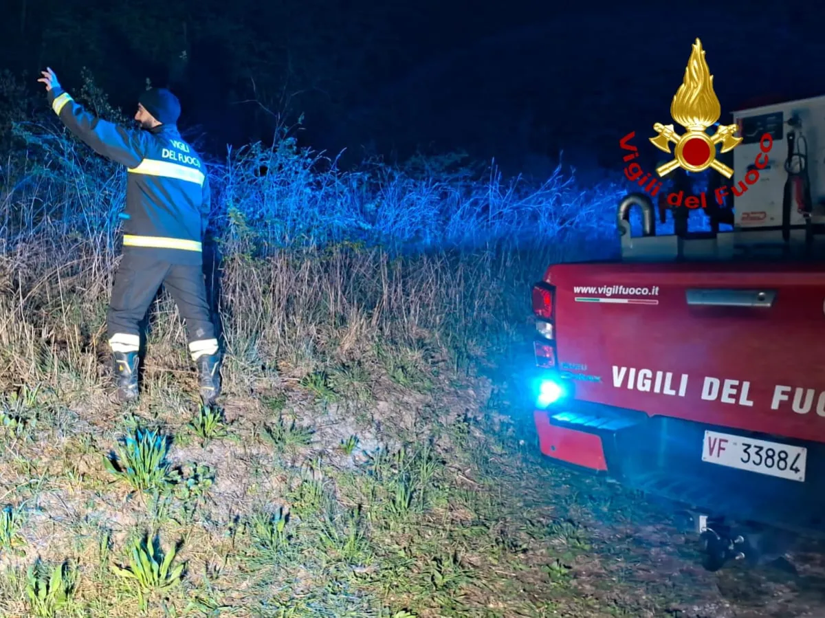 Narni, si perde andando ad asparagi. Anziano ritrovato in serata dai Vigili del Fuoco