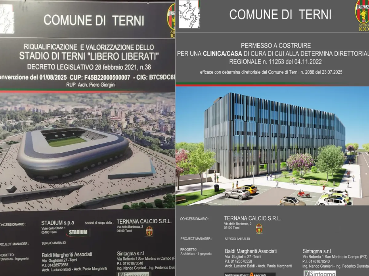 Stadio-Clinica, il Tar dell’Umbria blocca la struttura sanitaria: “Errore del Comune, l'ok era solo per l’impianto sportivo”