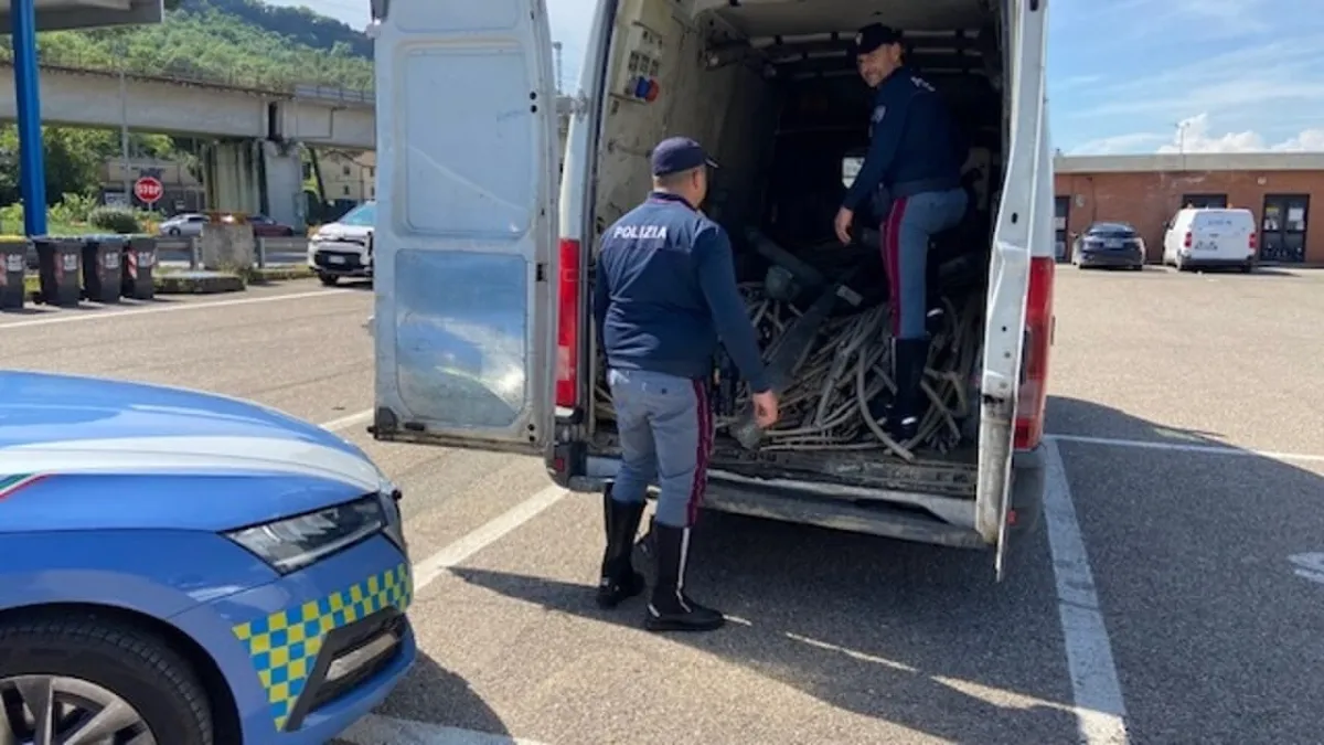 Orvieto, furto di rame: un uomo e una donna denunciati dalla Polizia