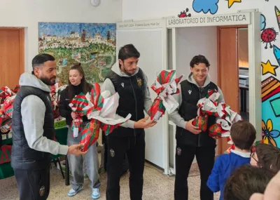 Ternana nelle scuole: tappa alla Primaria "Feliciangeli" di Collescipoli