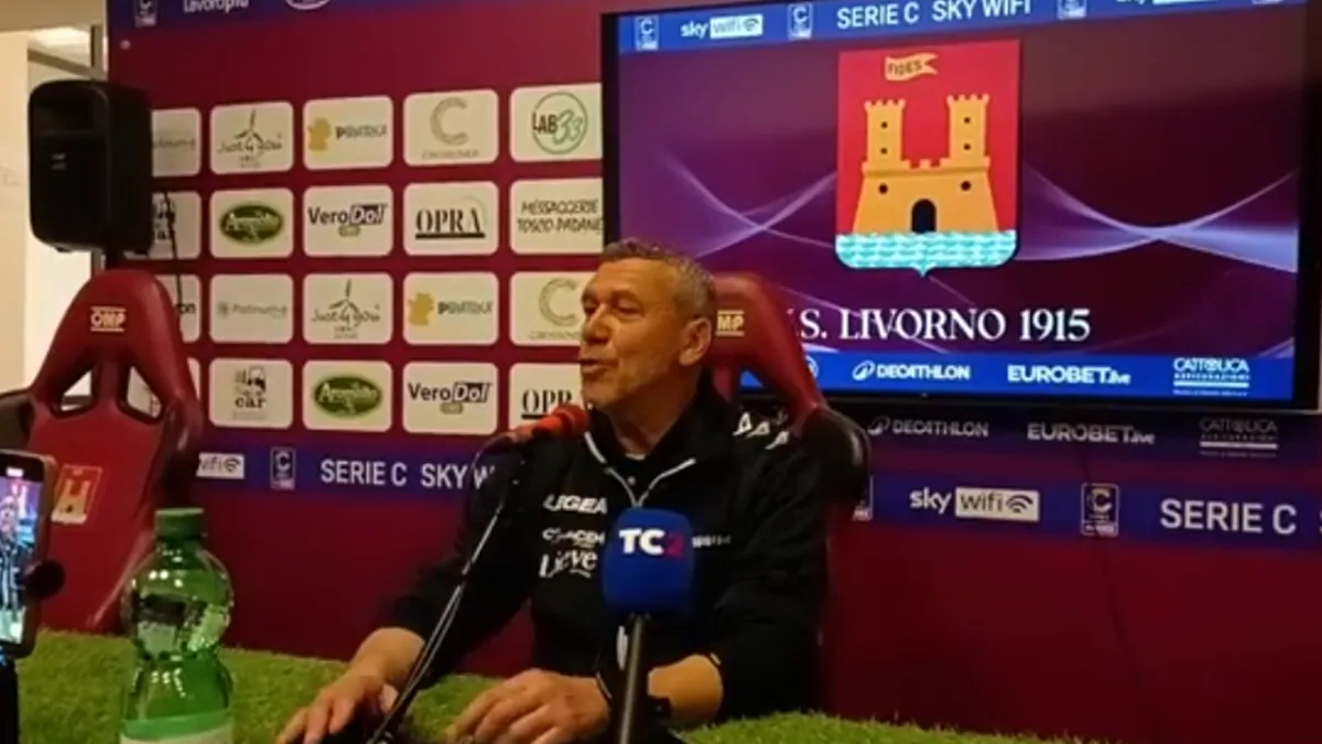 Livorno-Gubbio 3-0, mister Mezzanotti: "Gli episodi hanno fatto la differenza, non meritavamo questo passivo"