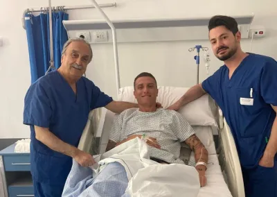 Perugia, perfettamente riuscito l'intervento al ginocchio di Francesco Lisi