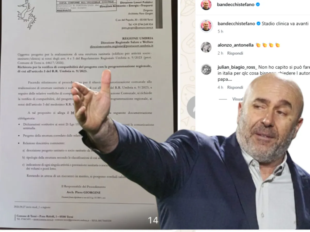 Stadio-Clinica a Terni, il progetto va avanti anche con la Ternana all'asta: Bandecchi rilancia col "Modello 1"