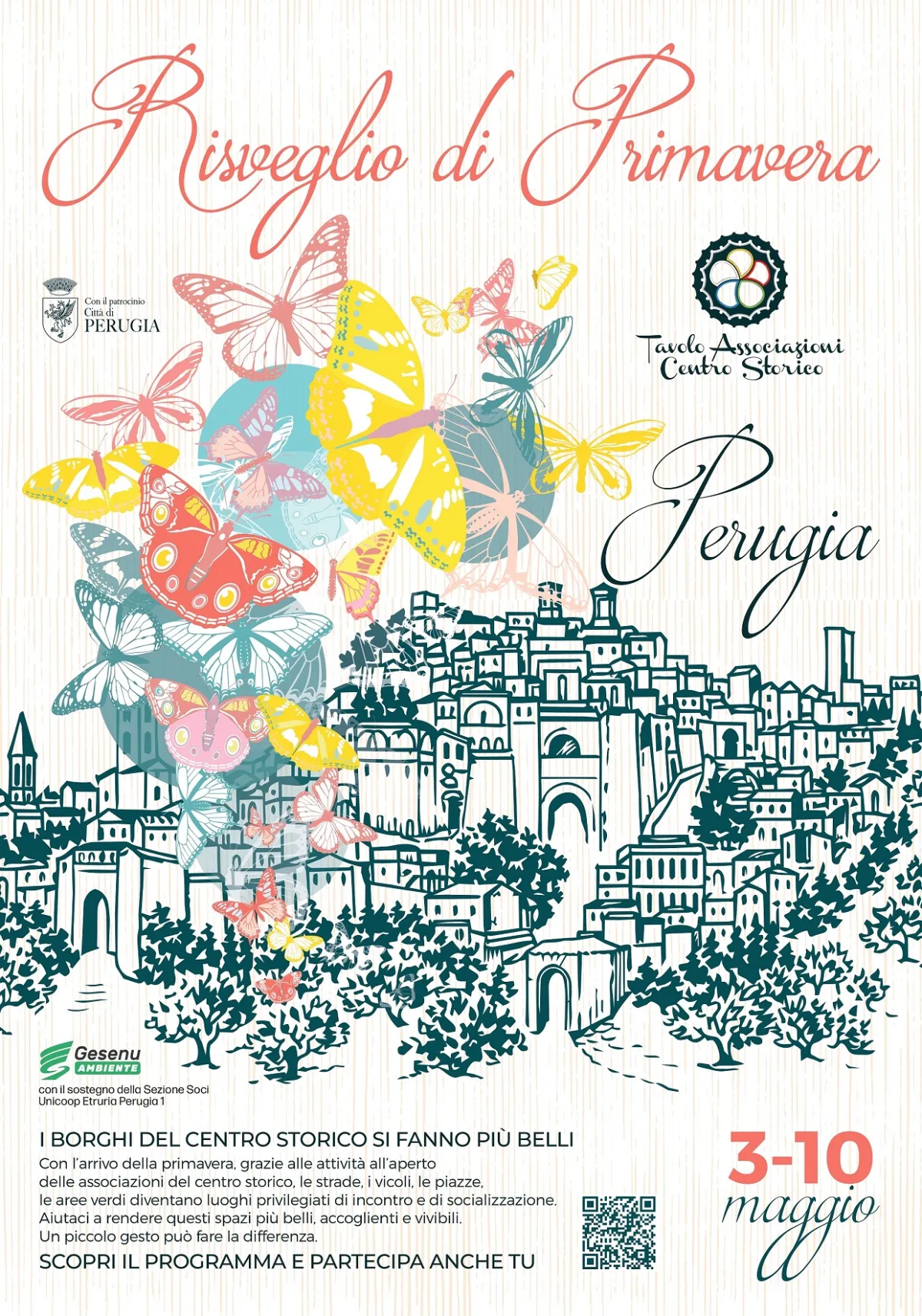 Perugia, una settimana di eventi per ridare centralità al centro storico: torna “Risveglio di Primavera”