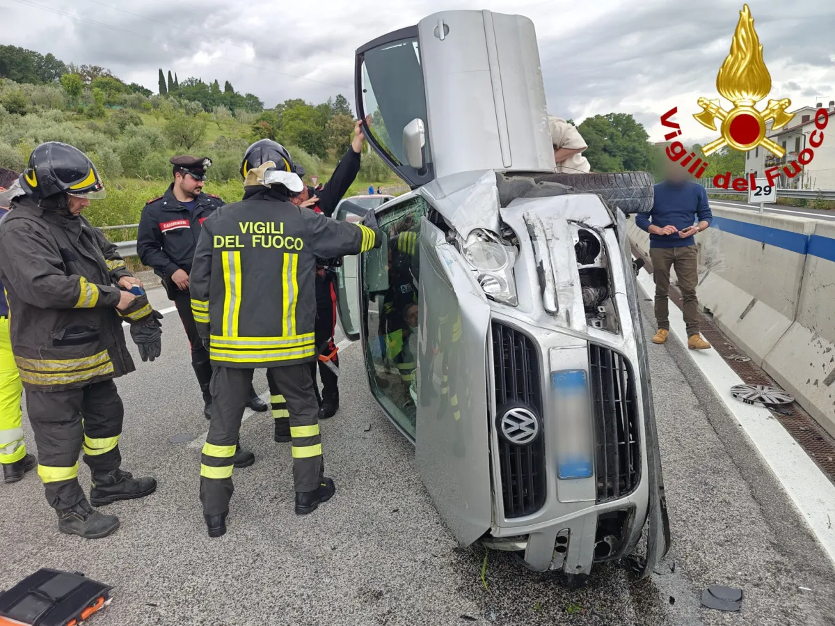 Incidente sulla SS675 verso Orte: 75enne estratto dai Vigili del Fuoco, cresce l’attenzione sugli incidenti autonomi in Umbria