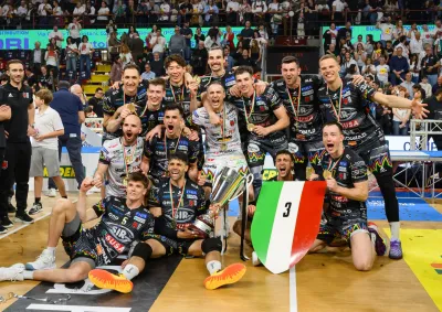 Sir, Giannelli e Plotnytskyi: "Questo scudetto ha un valore enorme, frutto di costanza e sacrifici"