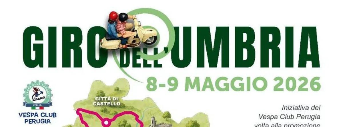Giro dell’Umbria, nuova partnership tra GS Umbria e Vespa Club per il territorio
