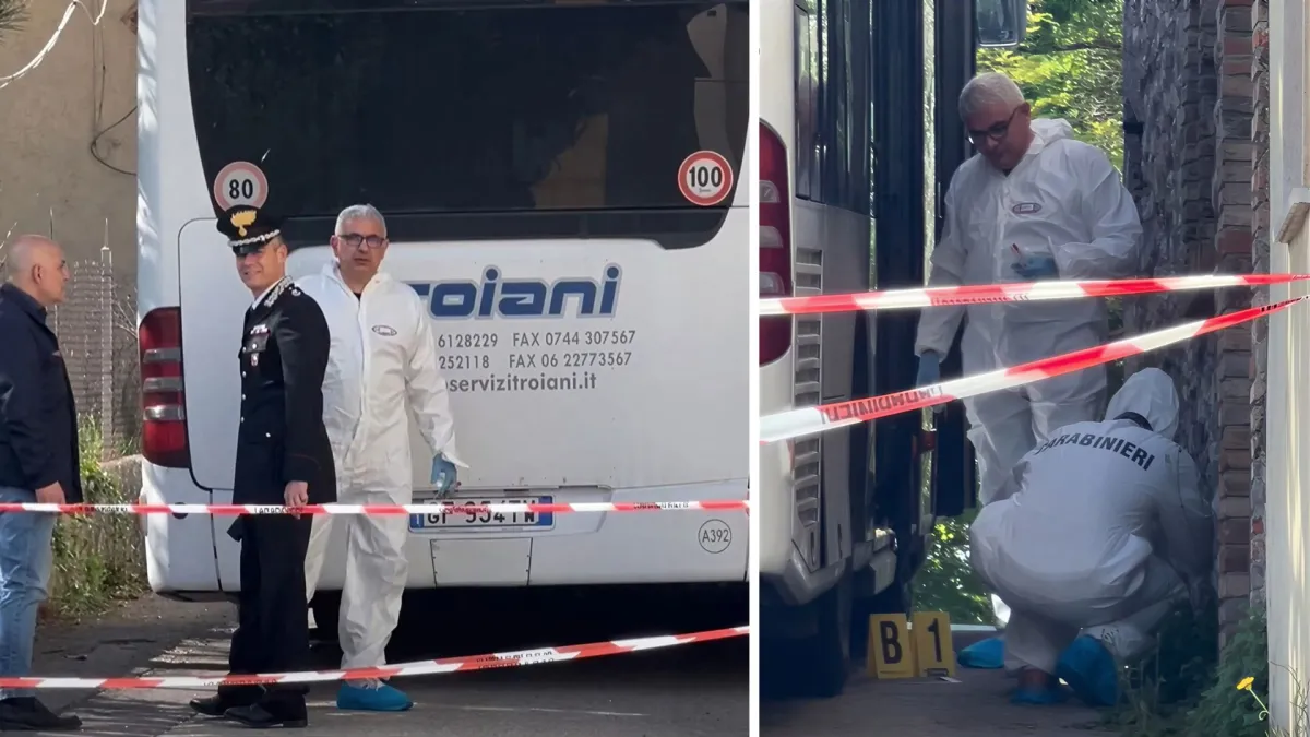 Tentato femminicidio a Stroncone: colpisce la moglie a martellate sul bus con il braccialetto elettronico al polso. Fuga e caccia all’uomo