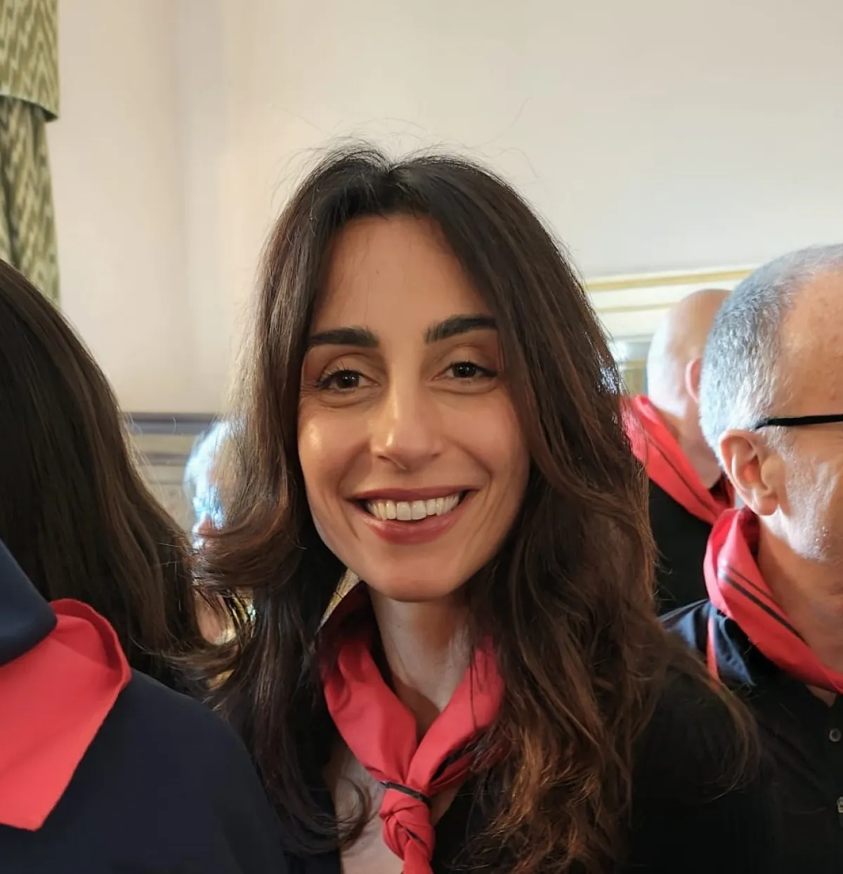 Giorgia Cardinaletti a Gubbio per la Festa dei Ceri: la conduttrice del TG1 ospite nella casa di Francobaldo Chiocci