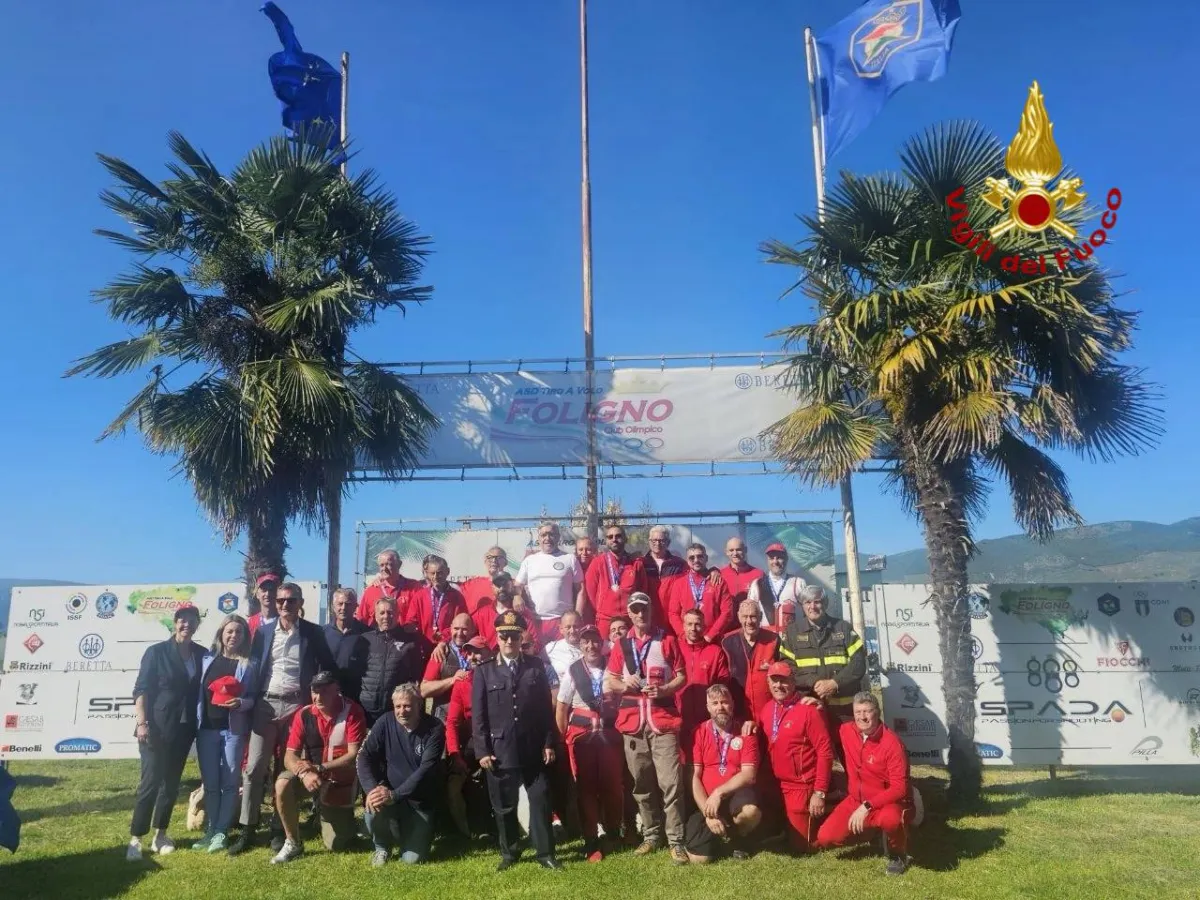 Foligno, successo per il Campionato nazionale di tiro a volo dei Vigili del fuoco