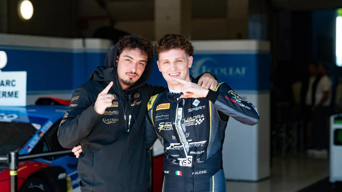 Automobilismo, l'eugubino Alessi divora Vallelunga e si prende la prima gioia in GT