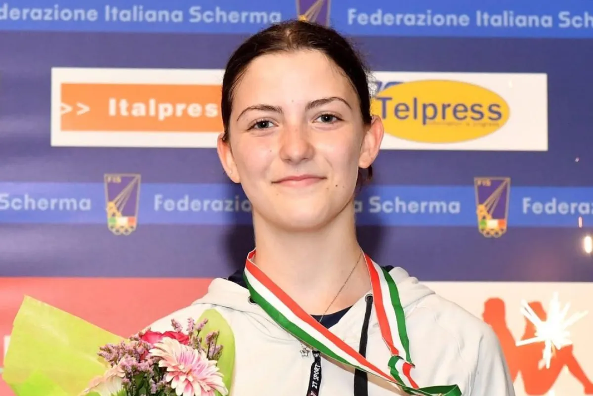 Scherma, Sofia Quirini sul tetto d'Italia: è campionessa di spada Cadette