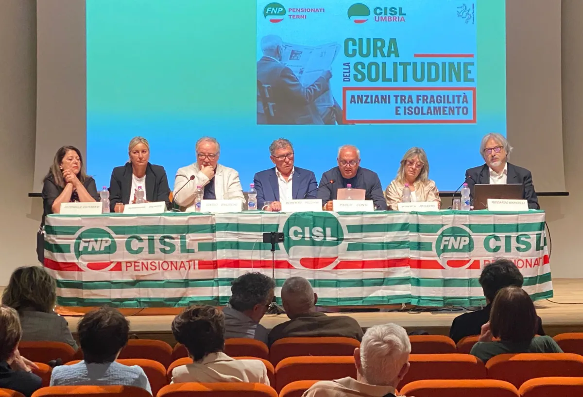 Solitudine a Terni: oltre una famiglia su tre è un nucleo unipersonale. Cisl e istituzioni a confronto per il nuovo piano socio-sanitario