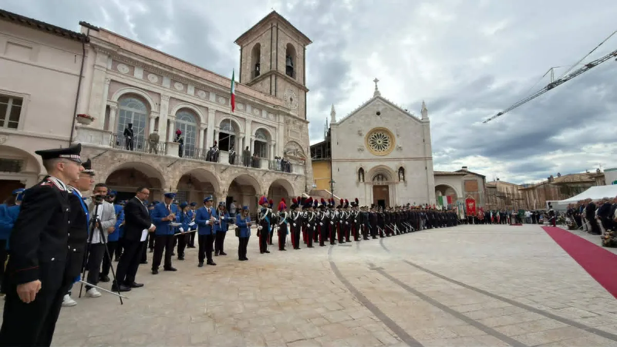 Festa dell'Arma dei Carabinieri a Norcia, Proietti: "Grazie per la vostra straordinaria dedizione"