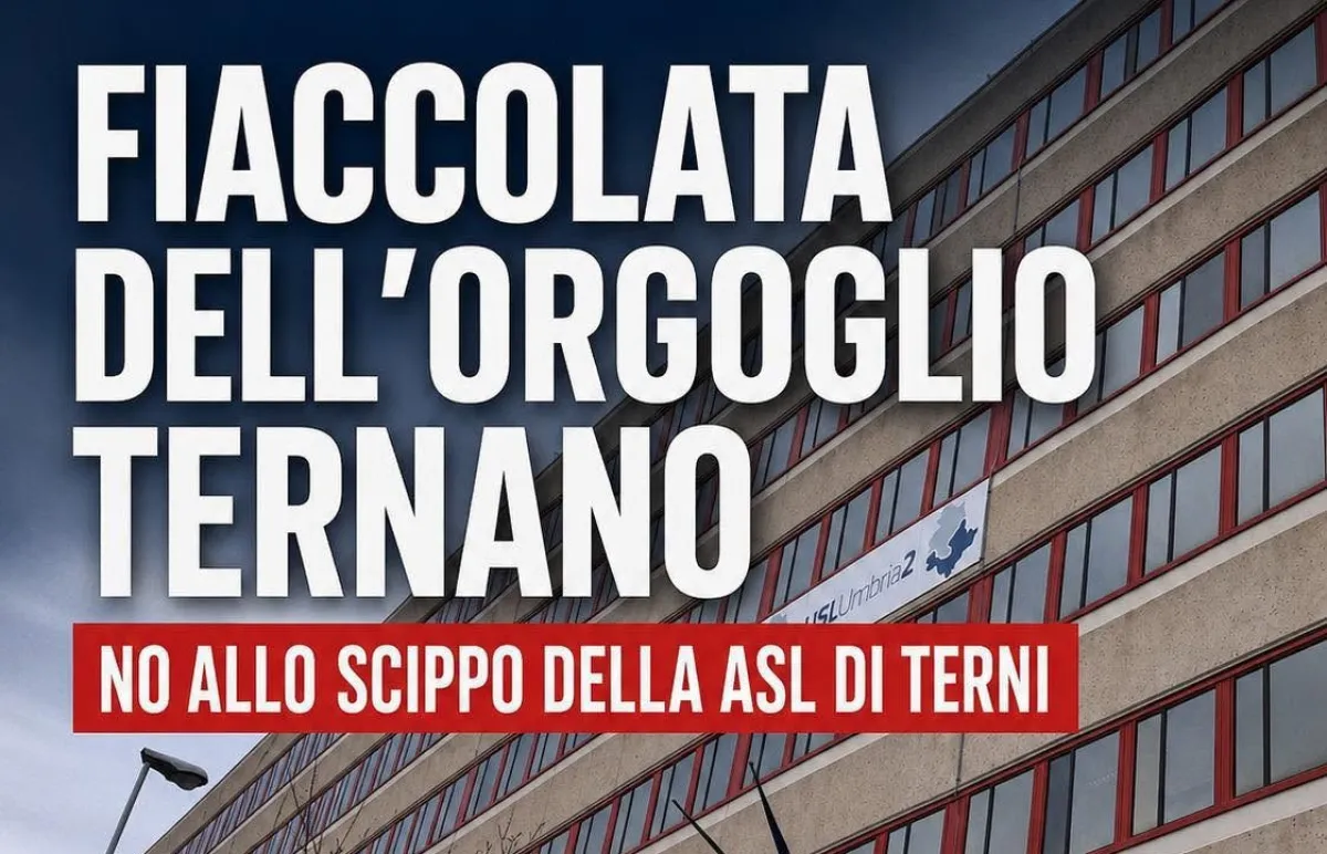 Riforma Asl Umbria, il centrodestra scende in piazza a Terni contro l'azienda unica: scontro sulla sede e ultimatum del Pd