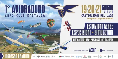 Castiglione del Lago, al via il primo Avioraduno nazionale dell’Aero Club d’Italia: spettacoli aerei, formazione e confronto sul futuro del volo sportivo