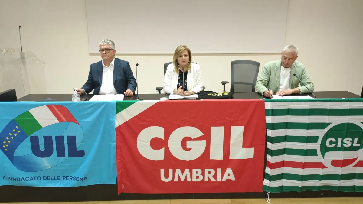 Lavoro, sanità e imprese, l’ultimatum di Cgil, Cisl e Uil: “Ora scelte concrete per il futuro dell’Umbria”