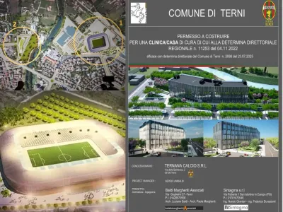Stadio-Clinica a Terni, dalla Regione nuovo schiaffo a Comune e Stadium: niente autorizzazione