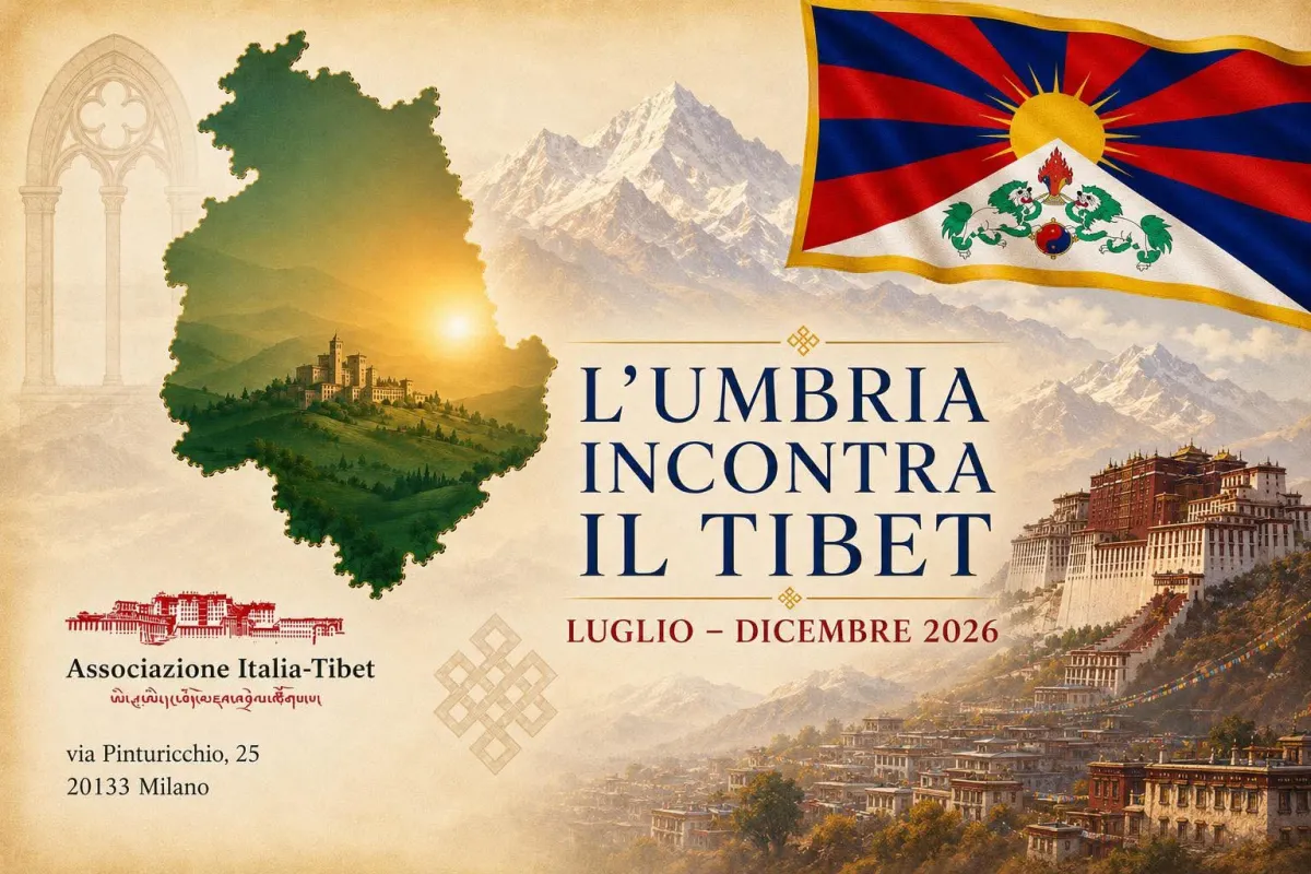 L’Umbria incontra il Tibet, al via una campagna regionale per raccontare storia, cultura e diritti del popolo tibetano