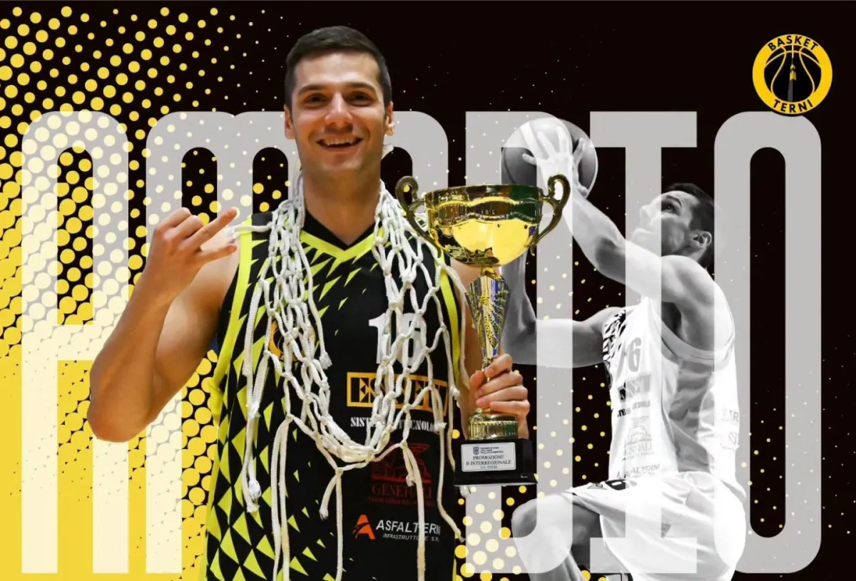 Esseti Basket Terni, dopo coach Cilio arriva anche il rinnovo di capitan Amadio