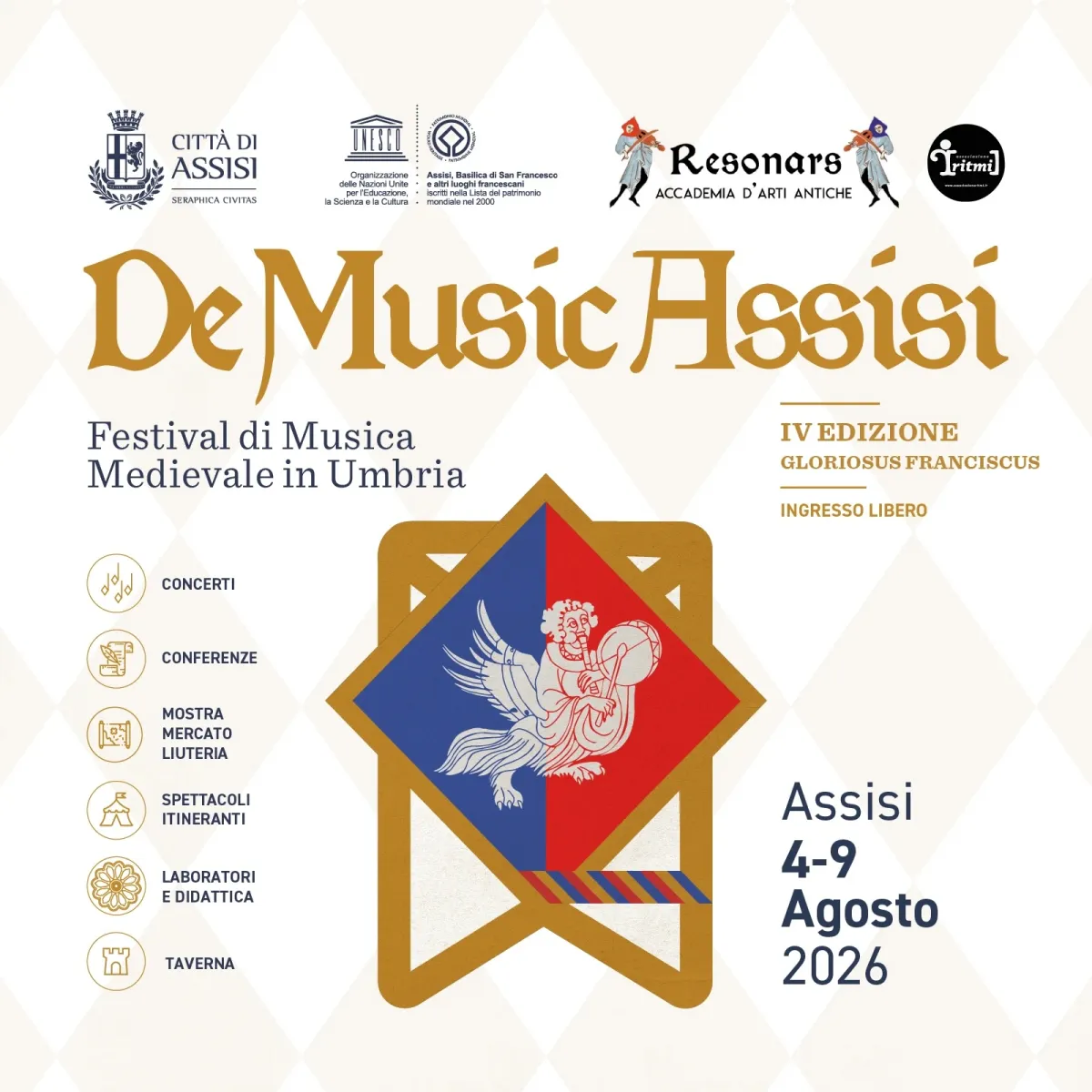 Assisi riscopre le sonorità del Medioevo con DeMusicAssisi 2026: oltre 30 eventi gratuiti tra concerti, conferenze, laboratori e liuteria antica