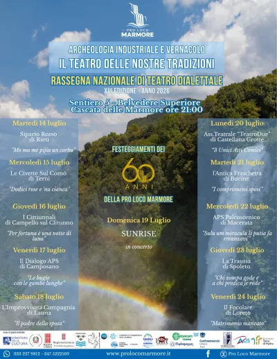 Marmore tra passione e identità: torna la rassegna di teatro 'Archeologia Industriale e Vernacolo'