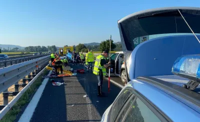 Incidente A1 Chiusi-Fabro: si ribalta minivan, sette feriti gravi, bloccata l autostrada del Sole